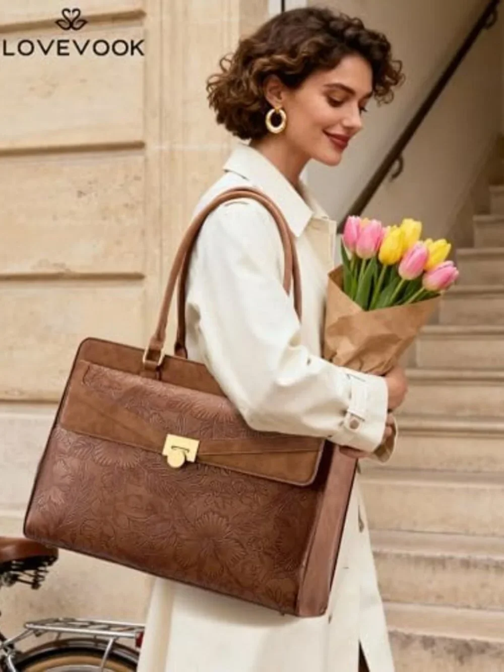 Stylish Women's Laptop Tote Bag | Work & Computer Bag with Spacious Design